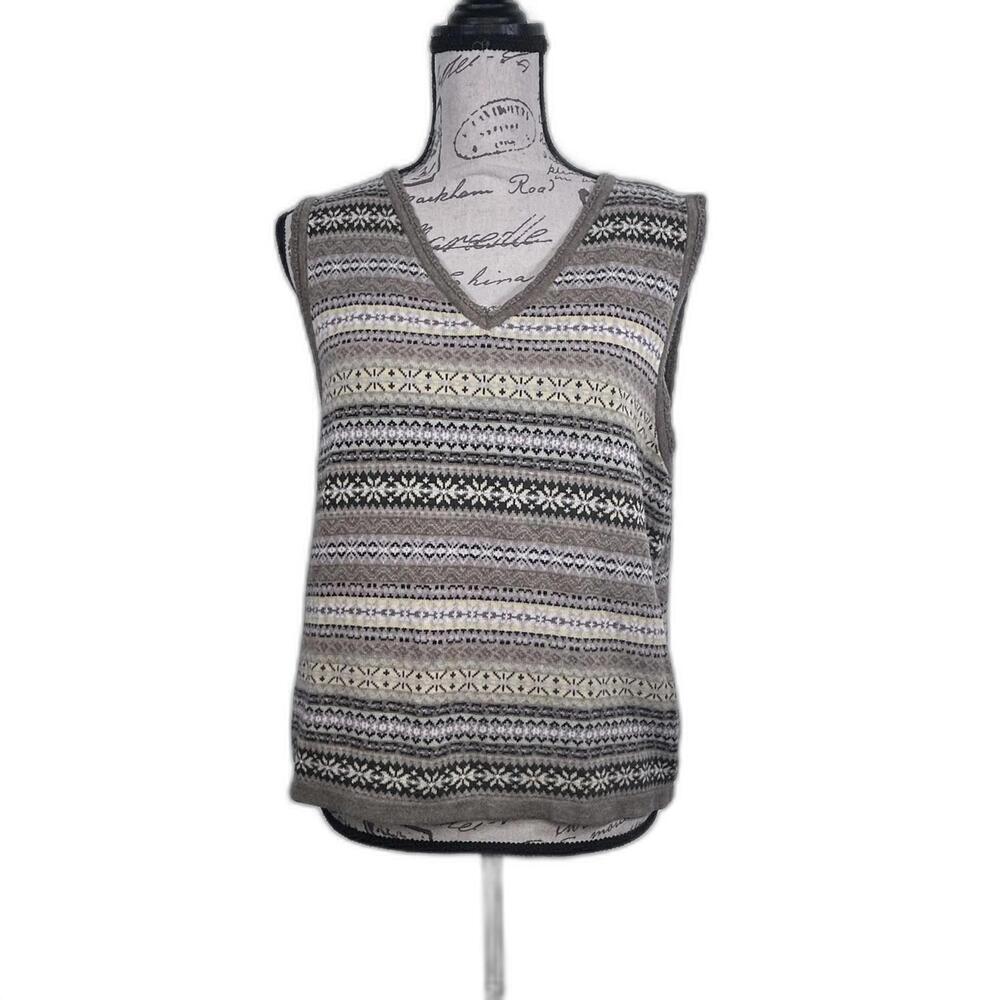 Liz Claiborne v-neck vest Women's Size Large